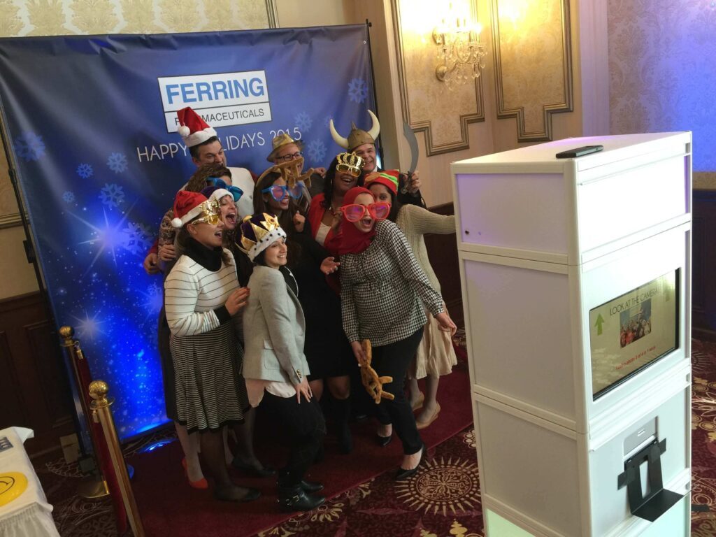 smiling people in hats