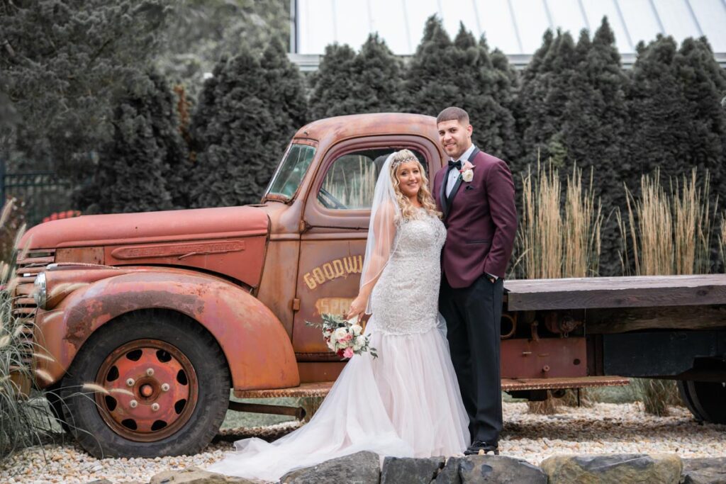 groom and bride at The Hamilton Manor, Hamilton Township, NJ