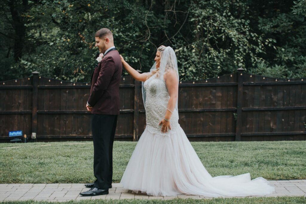 bride & groom at The Hamilton Manor, Hamilton Township, NJ