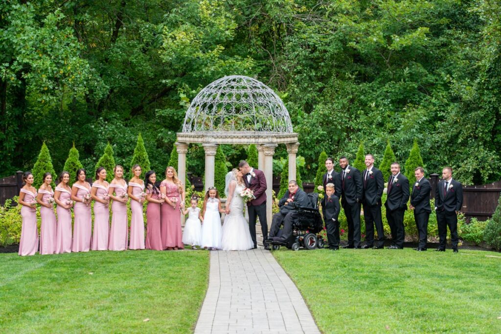 groom & bride at The Hamilton Manor, Hamilton Township, NJ