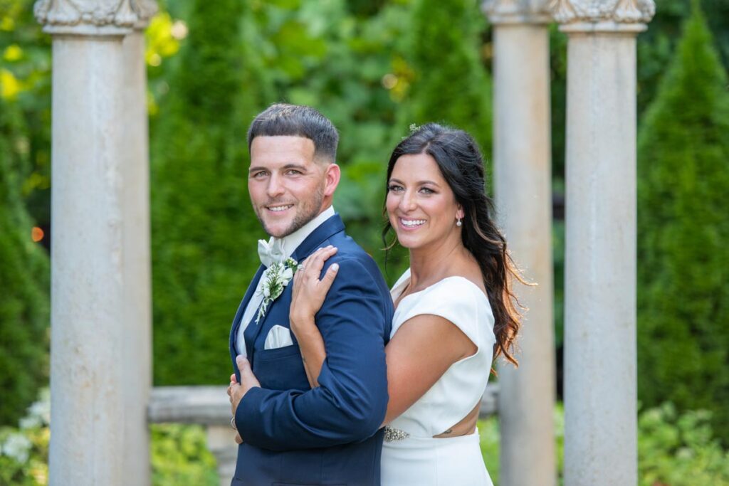 Wedding couple at The Hamilton Manor, Hamilton Township, NJ