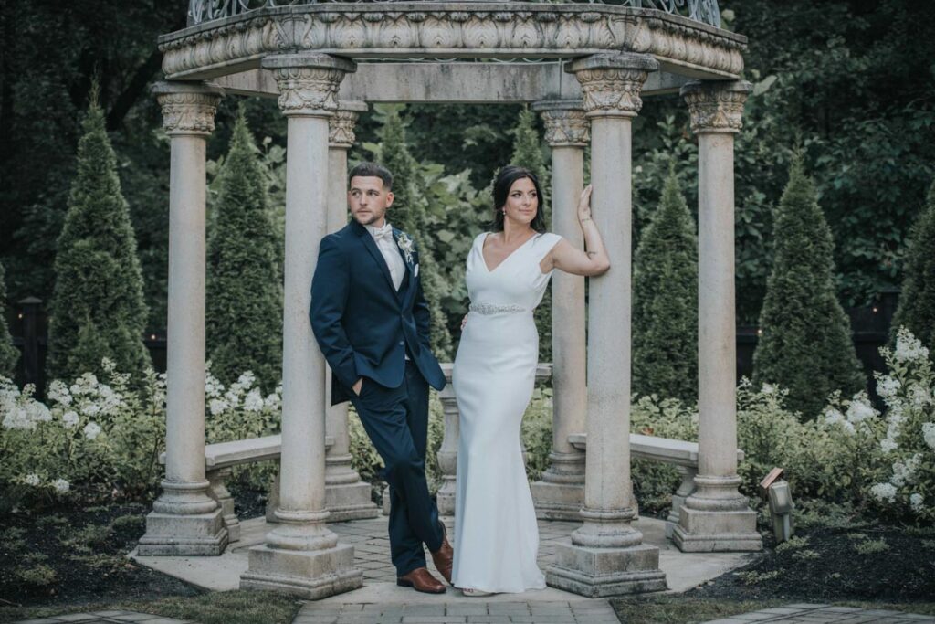 Wedding couple at The Hamilton Manor, Hamilton Township, New Jersey