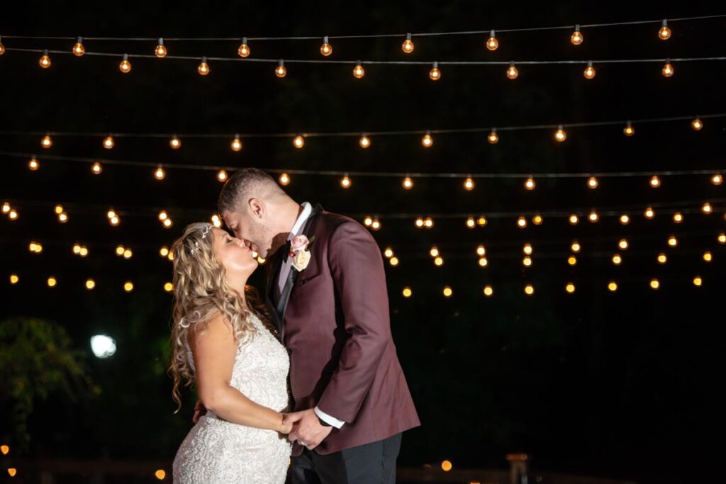 groom and bride at The Hamilton Manor, Hamilton Township