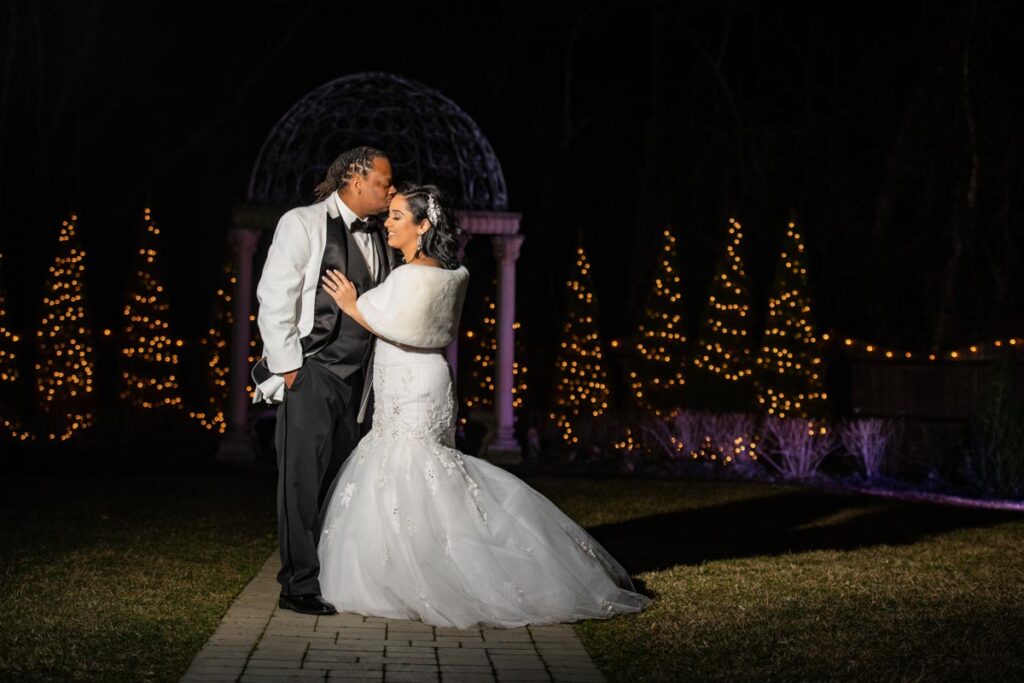 bride & groom at The Hamilton Manor, Hamilton Township