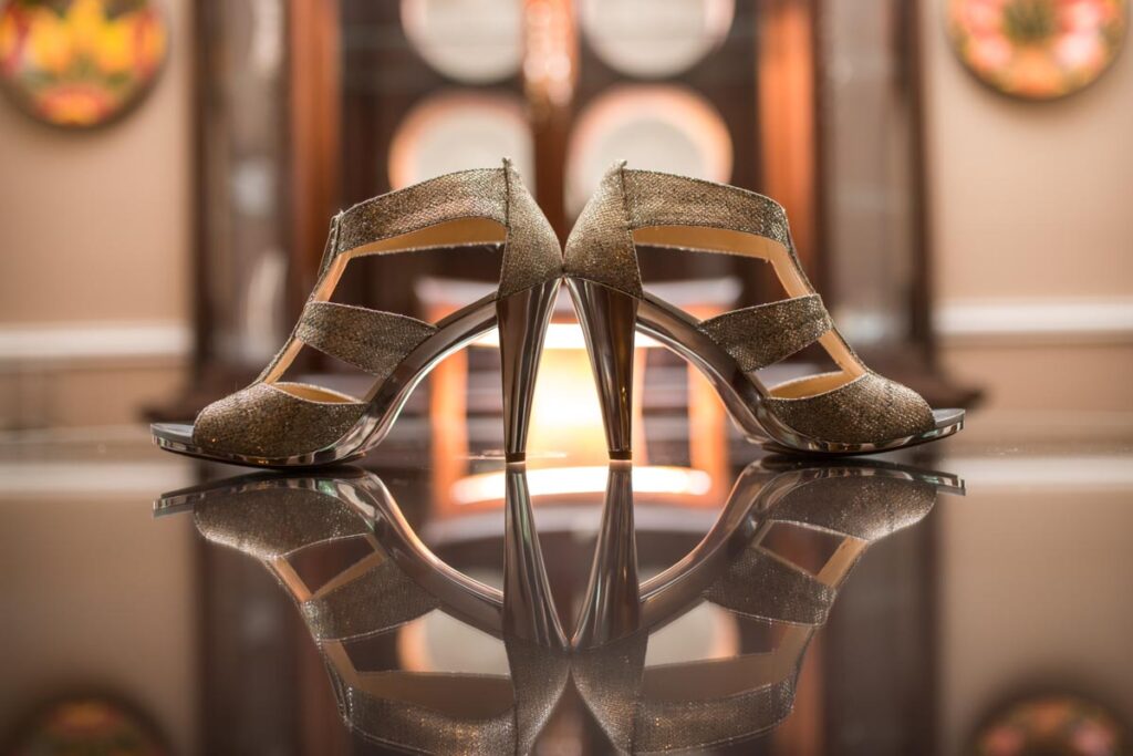 bride's shoes - Spring Lake Manor, Spring Lake, New Jersey