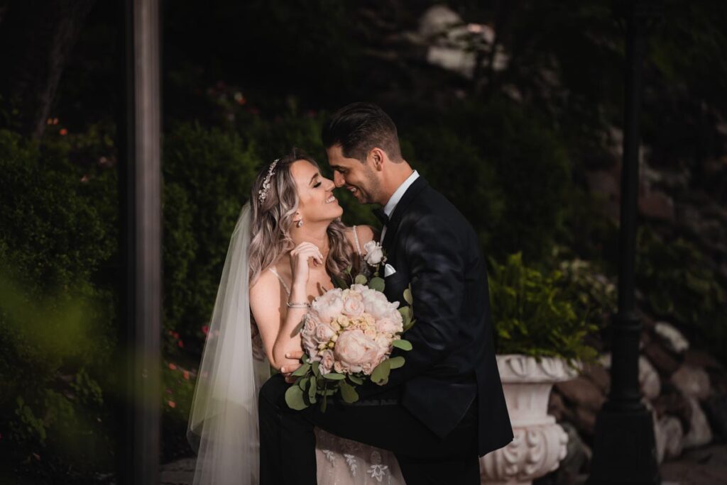 happy newlyweds at The Park, Belleville, NJ