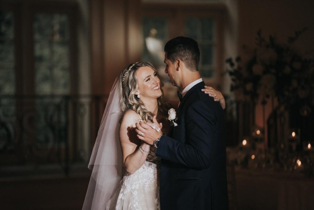 photo of newlyweds at The Park, Belleville, New Jersey