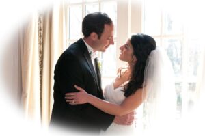 Bride and groom at Crystal Plaza, NJ