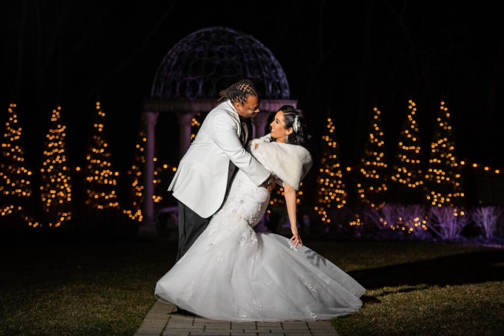 Marriage couple dancing at The Hamilton Manor, Hamilton Township