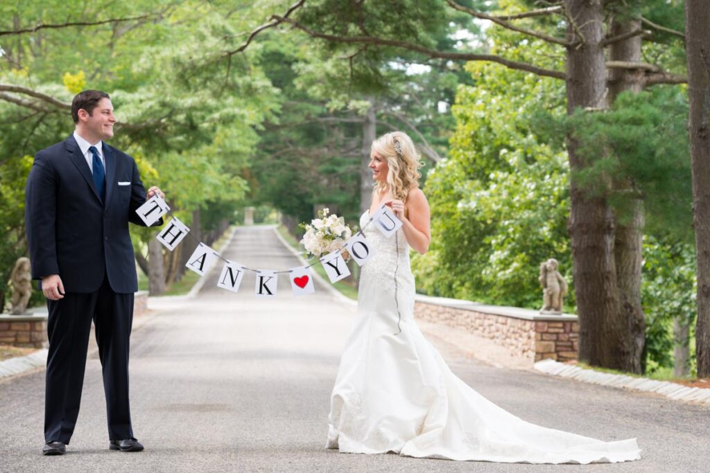 bride & groom at The Ashford Estate, Allentown, NJ