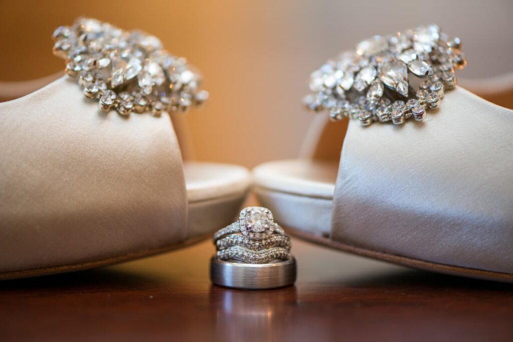 wedding rings at The Ashford Estate, Allentown, NJ