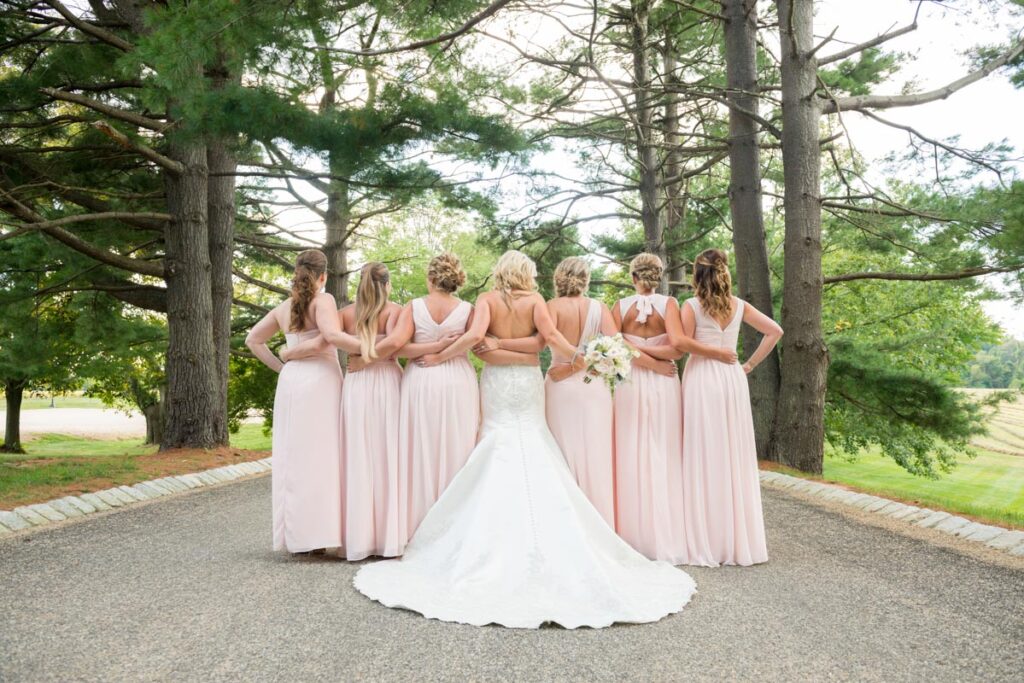 guests with bride at The Ashford Estate, Allentown, NJ