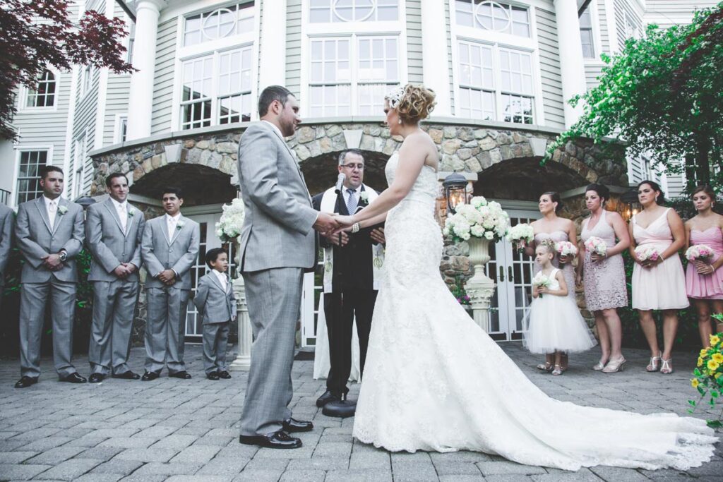 Newlyweds at Olde Mill Inn, Basking Ridge, New Jersey