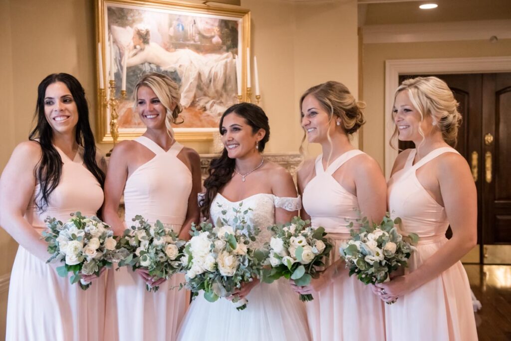 bride with her friends at The Park, Belleville, New Jersey
