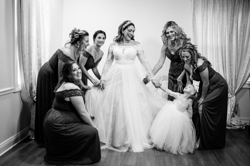 Bride with her guests East Brunswick, New Jersey
