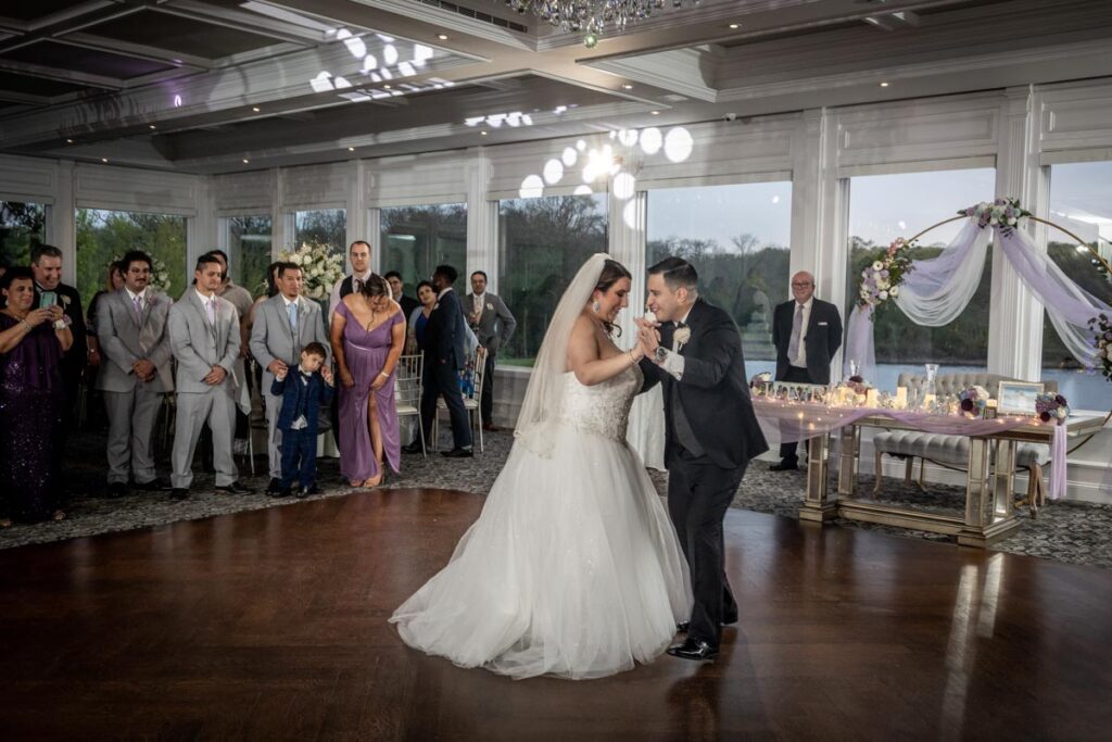 wedding couple's dance at The Mill Lakeside Manor, Spring Lake, New Jersey