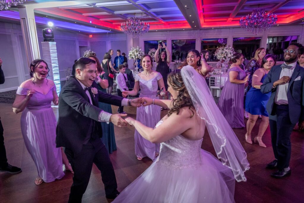 bride dancing with groom at The Royal Manor, Garfield