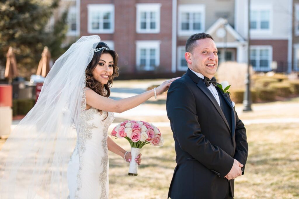 bride and groom at Rockleigh Country Club, Rockleigh, New Jersey