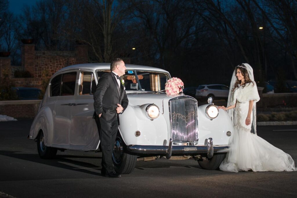 bride and groom at Rockleigh Country Club, Rockleigh