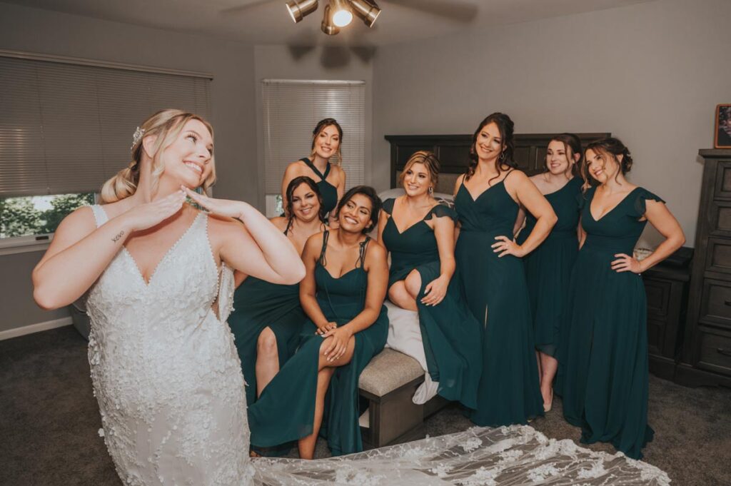 Bride & her guests