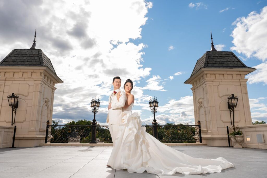 groom & bride at The Legacy Castle, Pompton Plains, NJ
