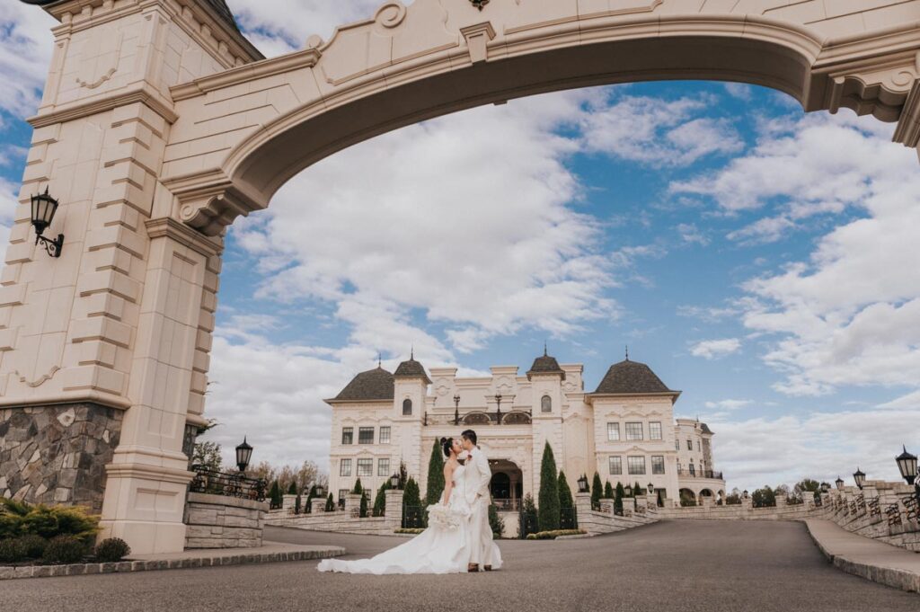Newlyweds at The Legacy Castle, Pompton Plains