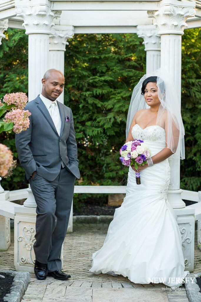 Wedding couple at The Royal Manor, Garfield