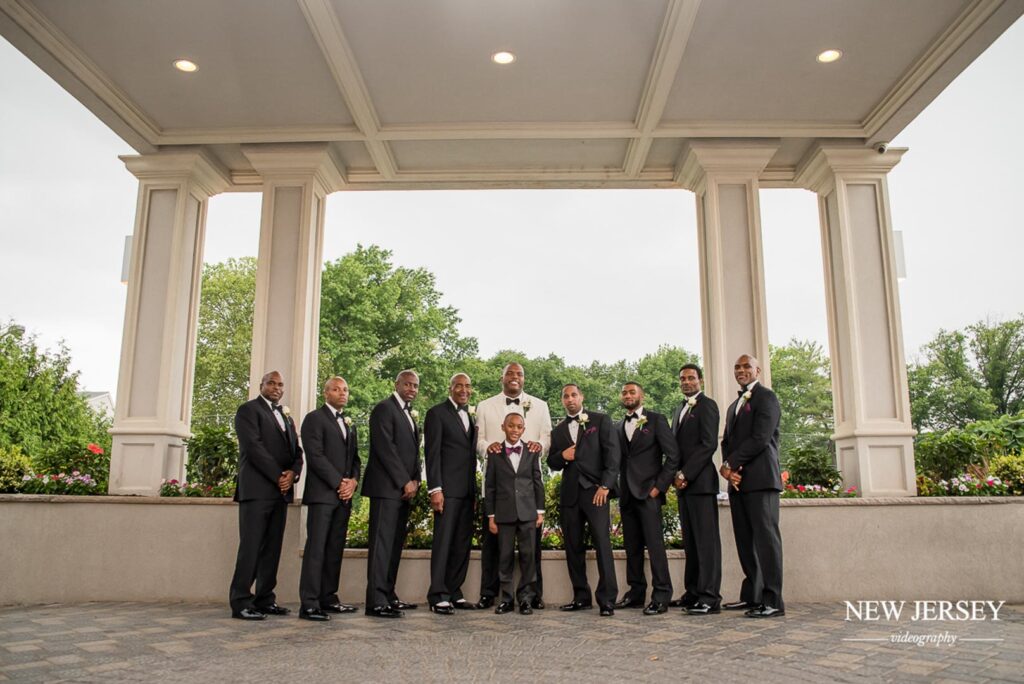 groom and guests at The Royal Manor, Garfield