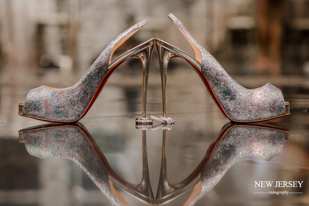 bride's shoes - The Royal Manor, Garfield, New Jersey