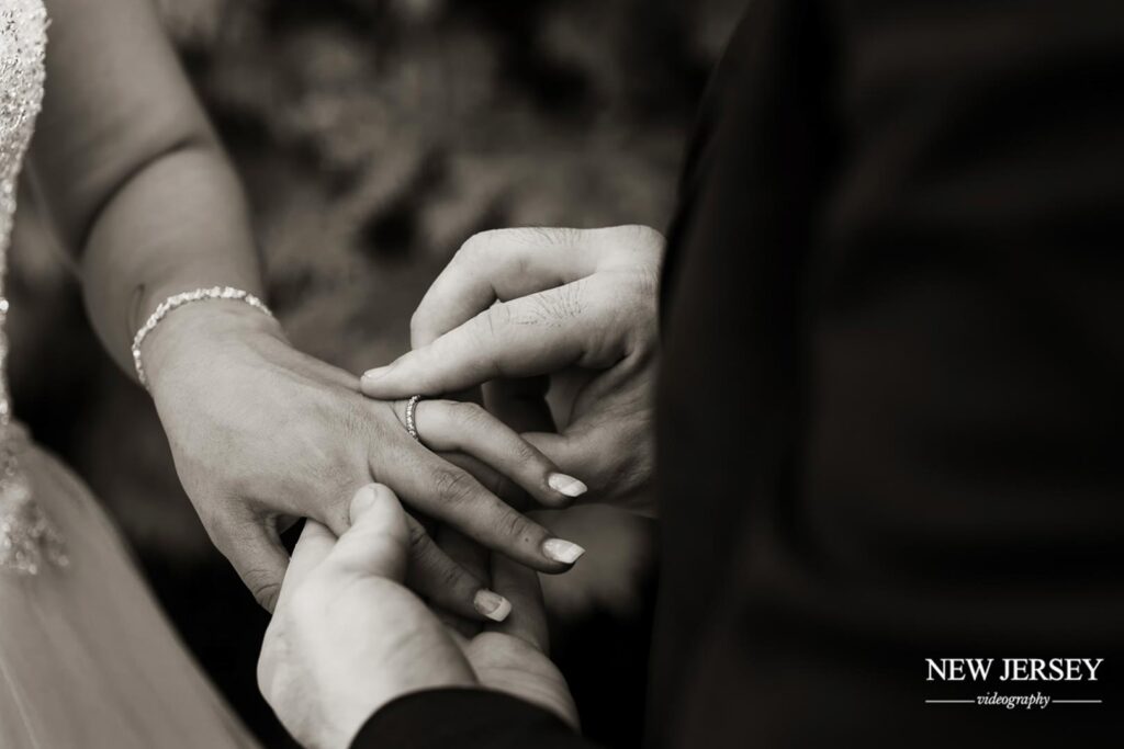 bw picture of a Marriage couple at The Royal Manor, Garfield