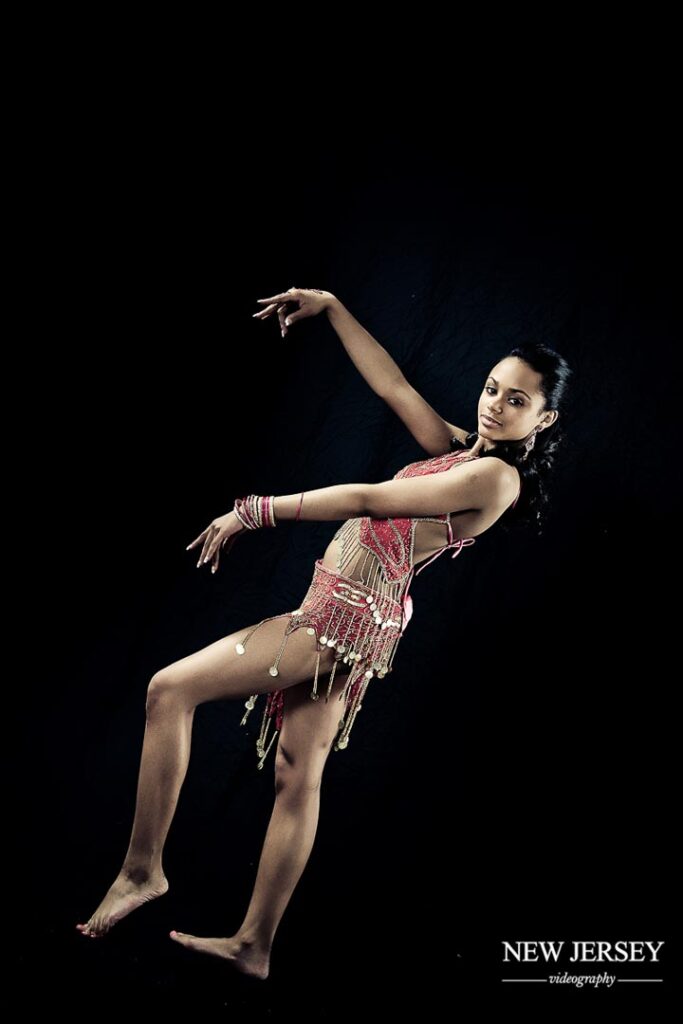 portrait of a dancing woman