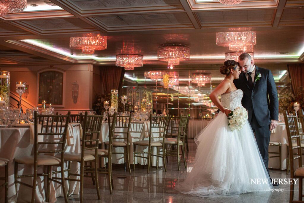 bride and groom at The Royal Manor, Garfield