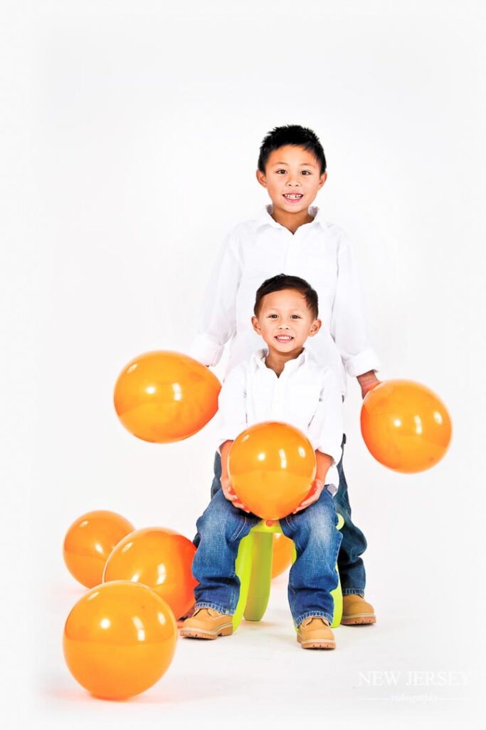 portrait of playing kids