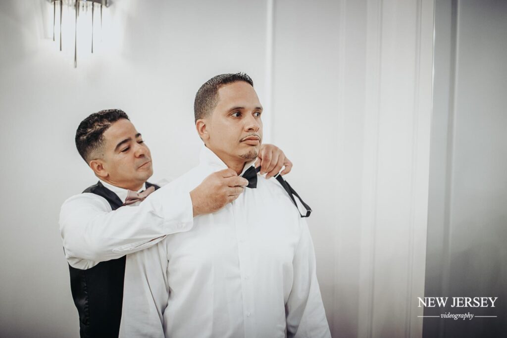 Groom's prep for wedding - The Royal Manor, Garfield, NJ