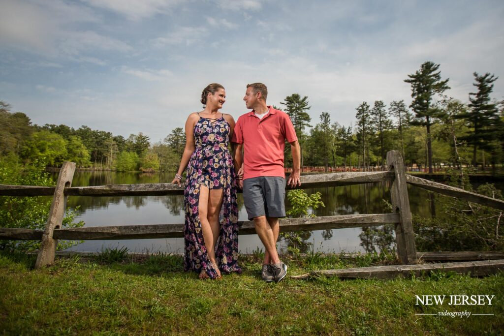 engagement photo in the park