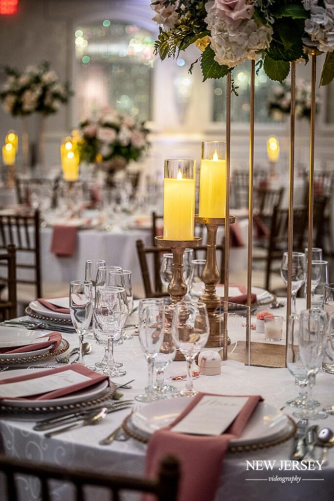 wedding decor at The Royal Manor, Garfield, New Jersey