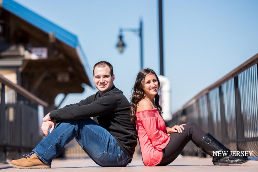 Romantic photo of an engaged pair