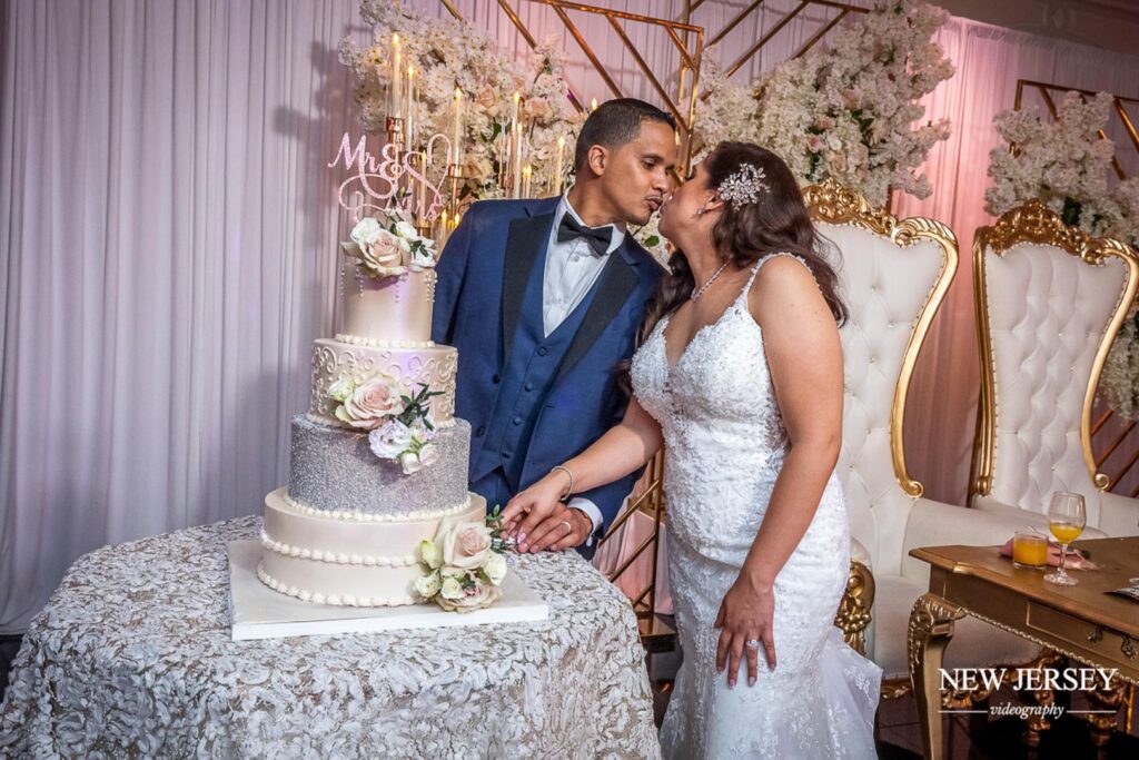 groom and bride at The Royal Manor, Garfield, New Jersey