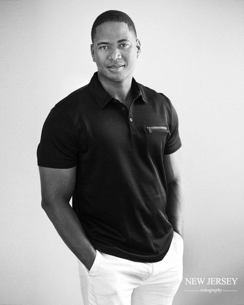 bnw portrait of a young man