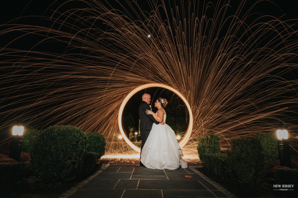 nj amazing photoshoot of wedding couple