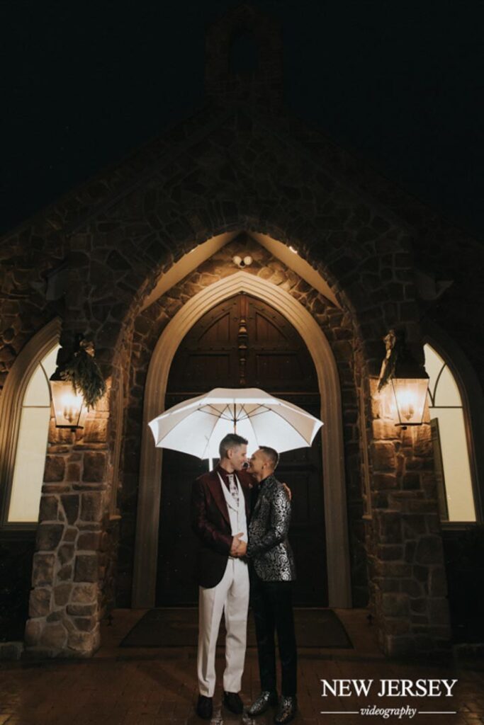 amazing photoshoot of wedding couple in nj