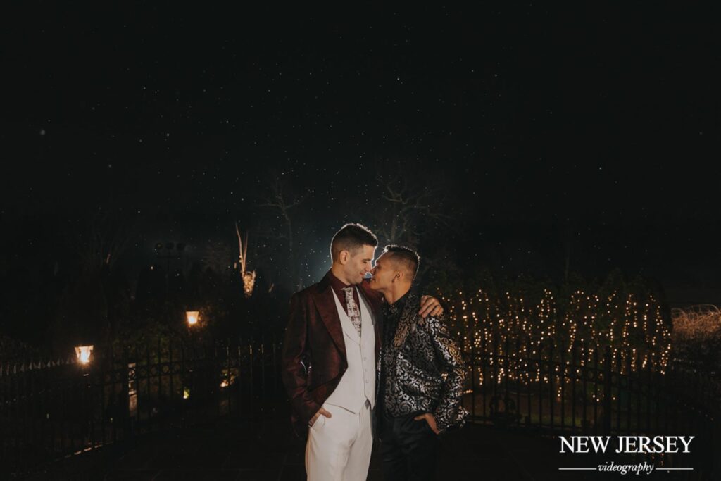 amazing photosession of wedding couple in nj