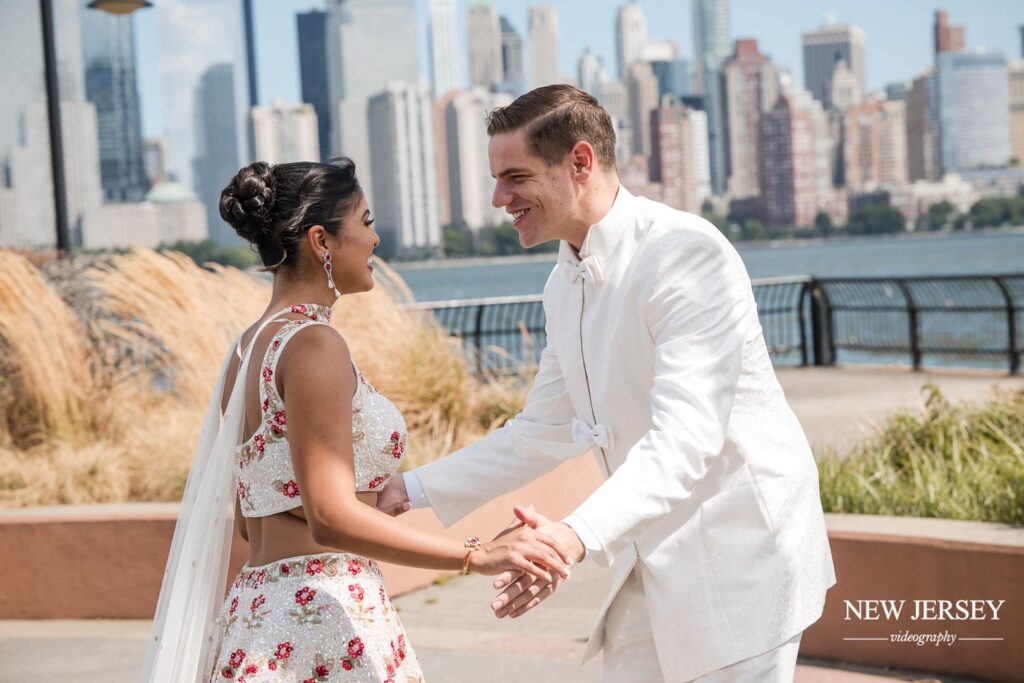 a beautiful picture of wedding couple in nj