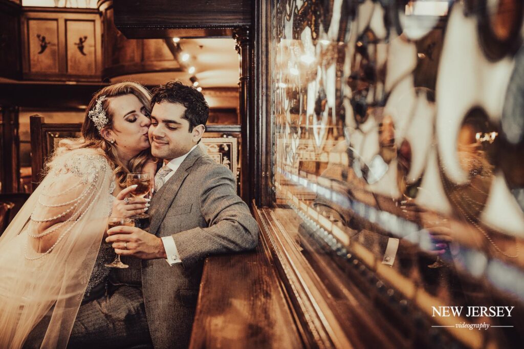 a beautiful picture of wedding couple in New Jersey
