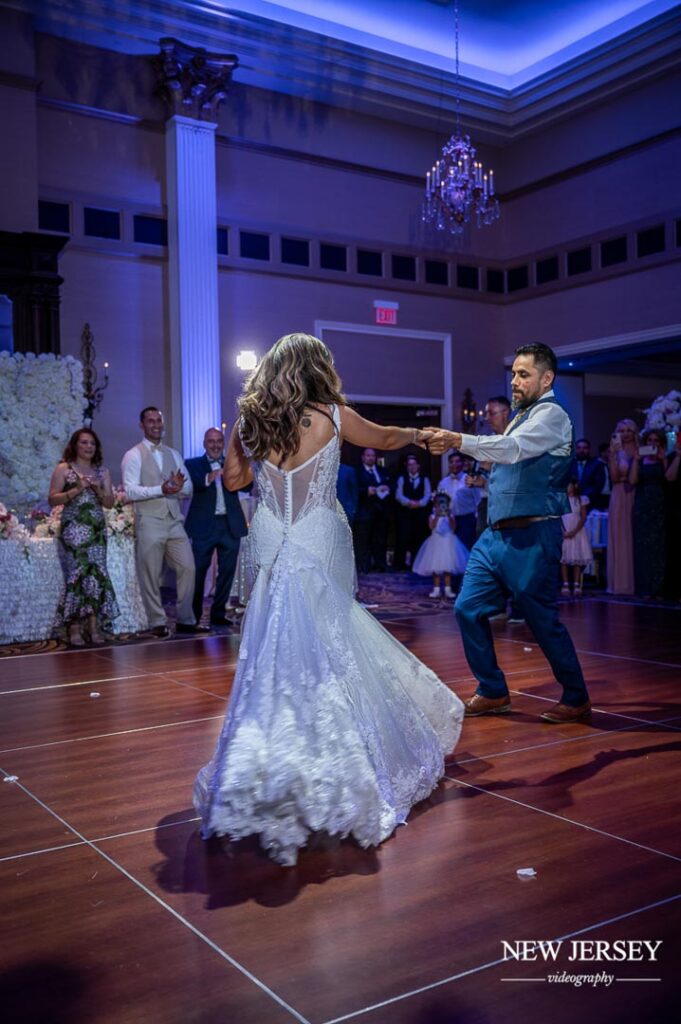 bride and groom dancing in nj