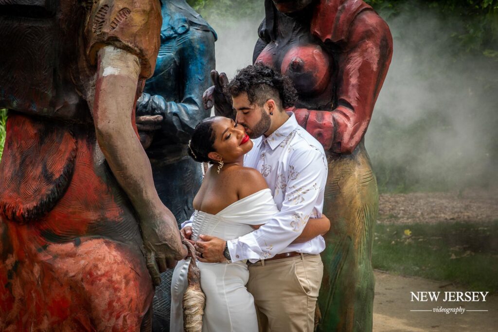 NJ Engagement Photo - outdoor photosession of an indian couple