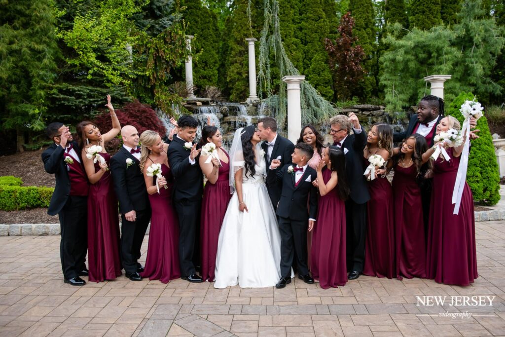 wedding couple and their guests at Seasons Catering, Township of Washington, NJ