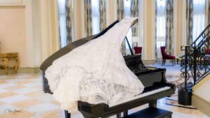 photo of bride's veil