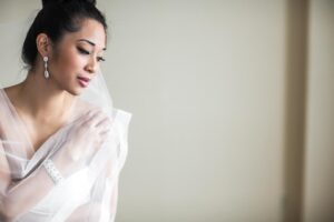 portrait of young bride