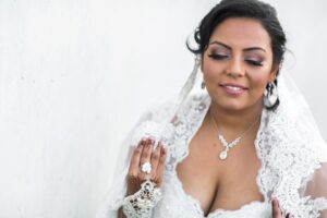 portrait of a young bride